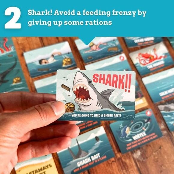 Ridley's Games Selfish Shipwrecked Edition Card Game Sharks Party Groups Survive - Picture 5 of 9